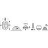 Палатка HIGH PEAK WOODPECKER 3 Khaki/Red два входа HP-10194